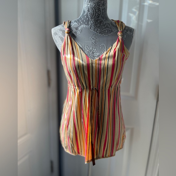 Dkny Tops - DKNY Multicolor Striped Top. Vintage Y2K